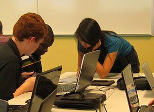 Students in my Web 2.0 class collaborate to analyze the technological and cultural significance of the iPad, Summer 2012.